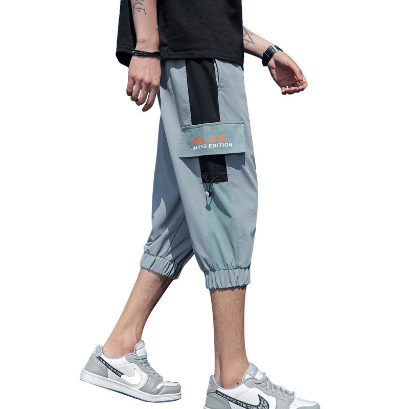 2021夏季新款男士休闲潮流时尚大口袋工装七分裤XZ313B-1-L05-P28,男装休闲裤,星座310B-3