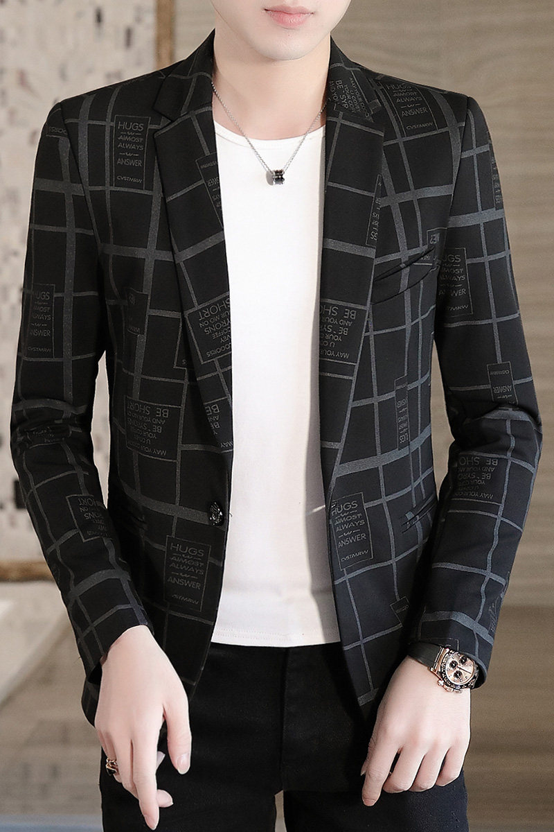 西装男新款大码时尚帅气百搭韩版小西服外套XZ313B-1-XF2887,男装西服,星座310B-3