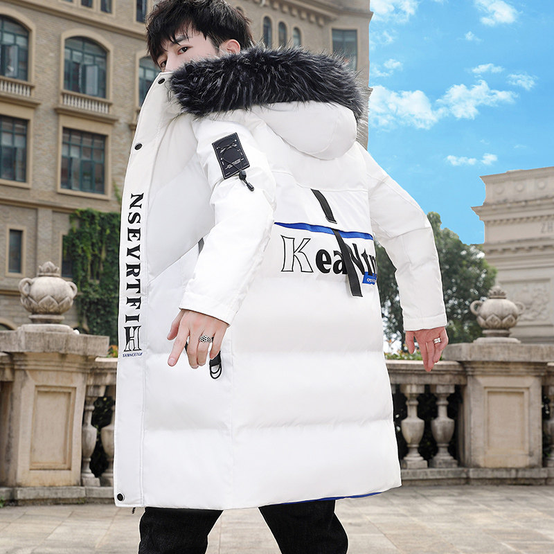 MY1668-P130冬季新款棉衣男大毛领连帽加厚中长款棉服XZ313B-1,男装棉衣,星座310B-3