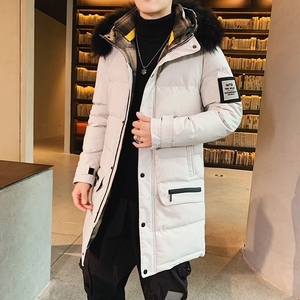 大货加厚棉服男中长款大毛领连帽棉衣外套XZ313B-1 M1958-P125图片