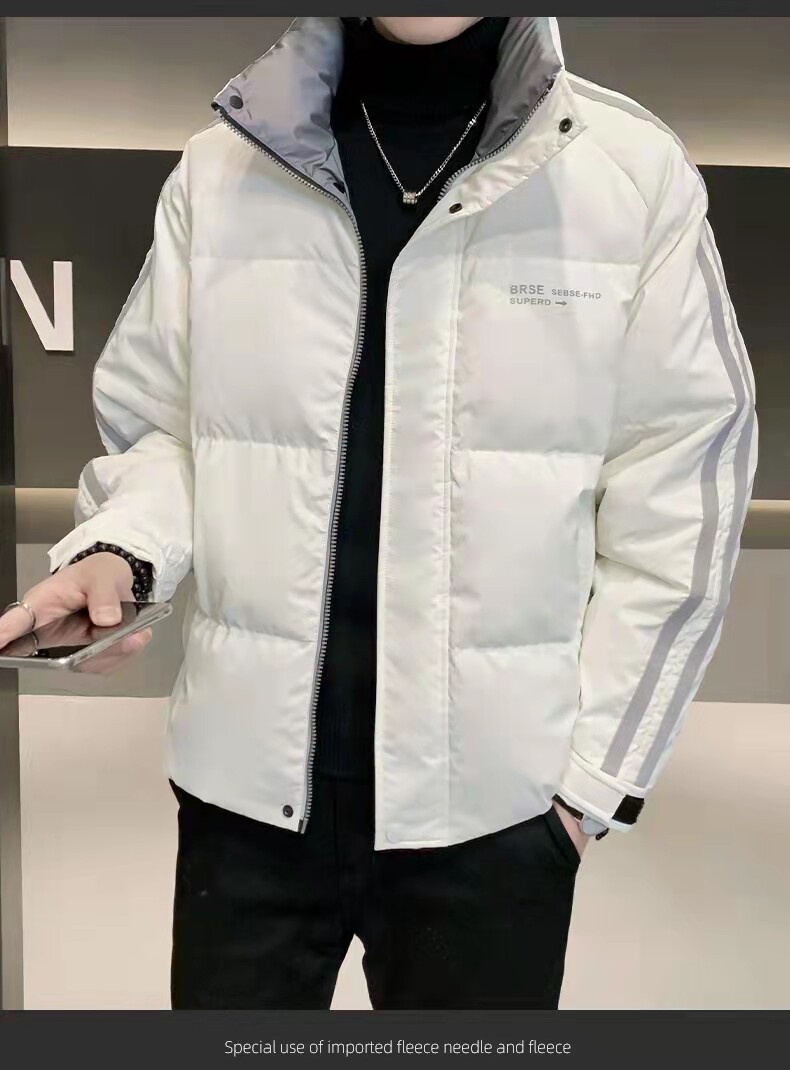 店主风羽绒服冬季加厚男士白鸭绒立领羽绒外套XZ313B-1-9826-P145,男装棉衣,星座310B-3