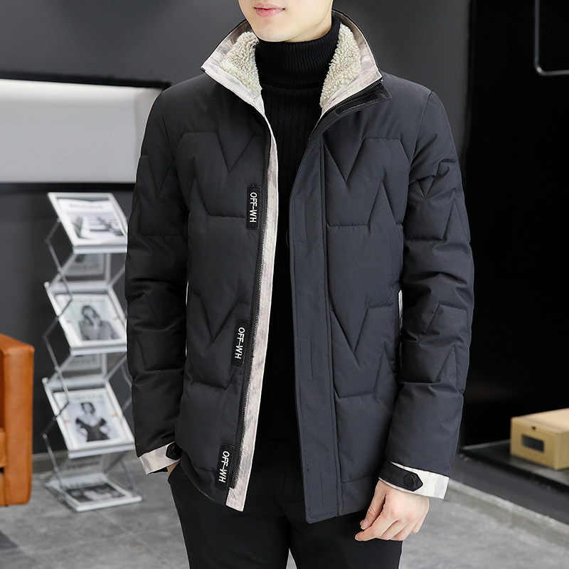 MY8608-P100冬季男修身短款纯色棉衣青年纯色休闲棉服外套,男装棉衣,星座310B-3