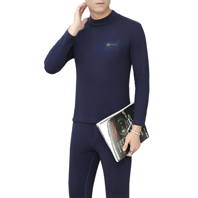 秋冬男士休闲精品德绒半高领双面绒保暖套装XZ313B-1-T2199-P60,男装休闲套装,星座310B-3