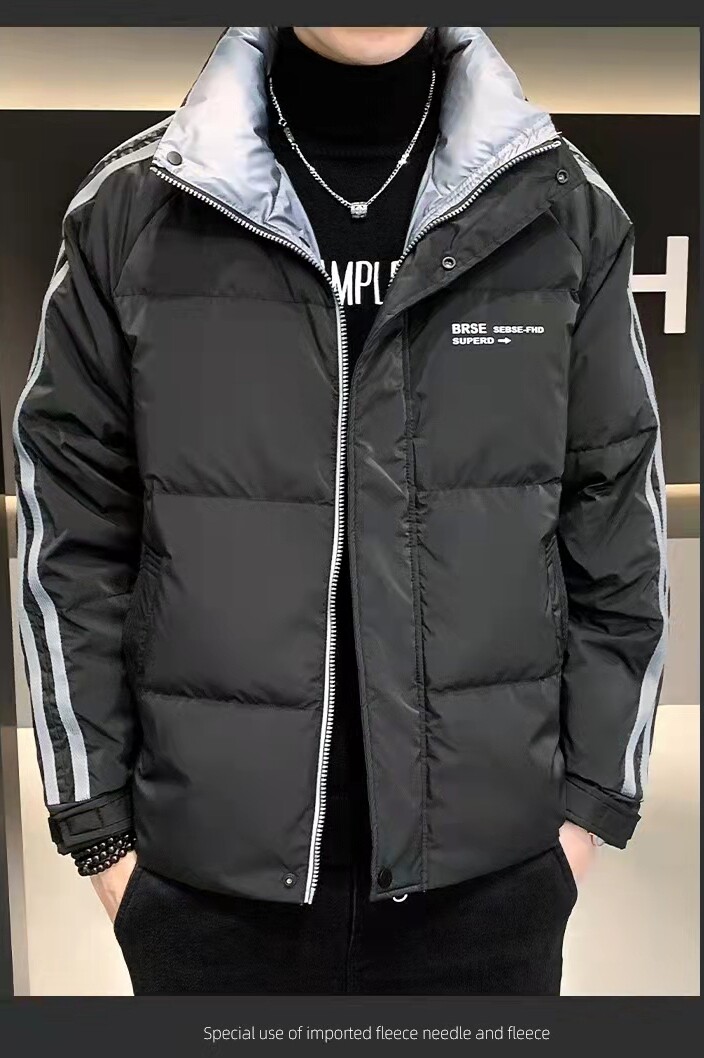 店主风羽绒服冬季加厚男士白鸭绒立领羽绒外套XZ313B-1-9826-P145,男装棉衣,星座310B-3