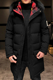 冬季加厚棉服男士中长款毛领连帽棉衣外套XZ313B-1M1958-P125，男装棉衣，星座310B-3