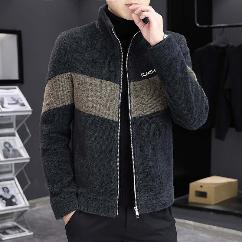 202春季新款男士短款刺绣开衫毛呢休闲夹克外套XZ313B-1M02-P130,男装毛呢大衣,星座310B-3