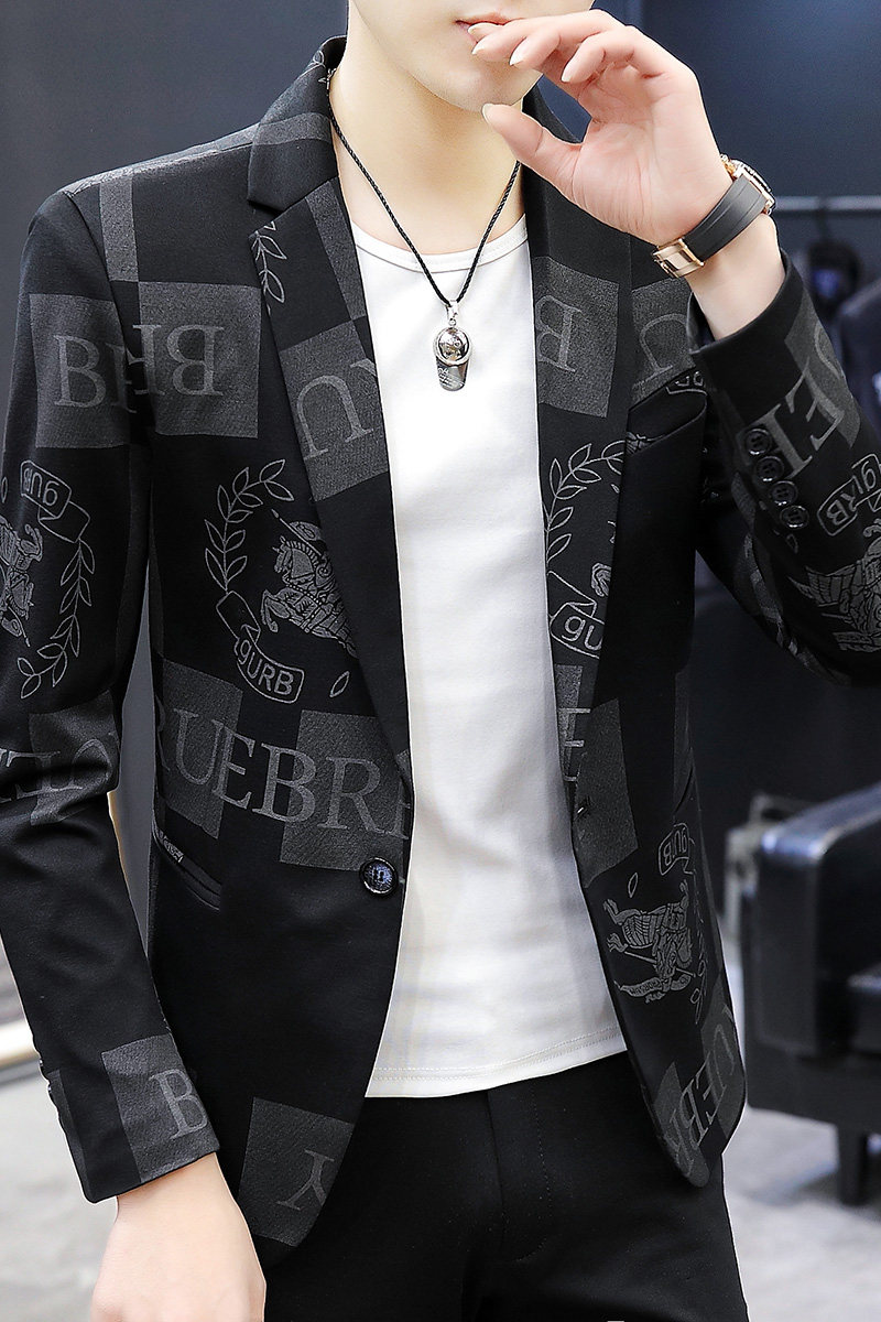 2021秋季新款男士时尚修身小西服外套XZ313B-1-XF8810-P90,男装西服,星座310B-3