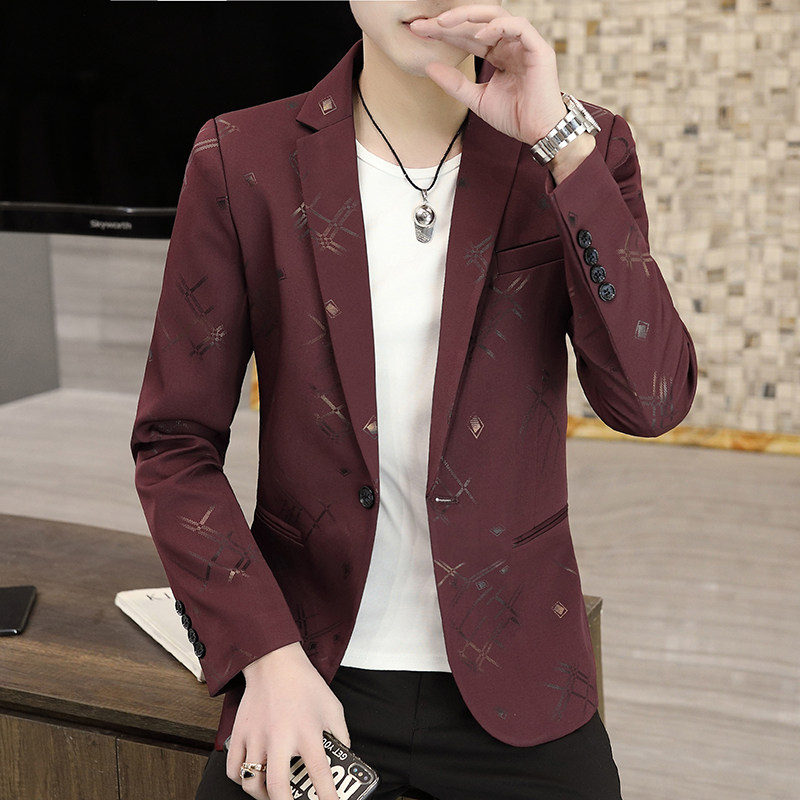 2022春季新款男士韩版时尚休闲小西服外套XZ313B-1-XF,男装西服,星座310B-3