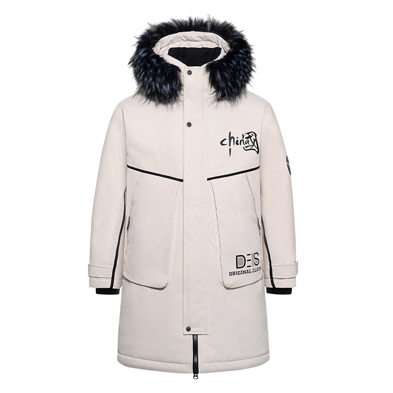 MY1779-P150冬季时尚印花大毛领棉衣连帽加厚中长款棉服XZ313B-1,男装棉衣,星座310B-3