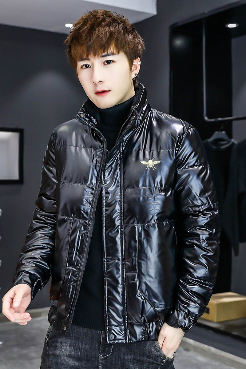 MY8019-P110冬季新款男士立领潮流休闲加厚亮面棉衣XZ313B-1,男装棉衣,星座310B-3