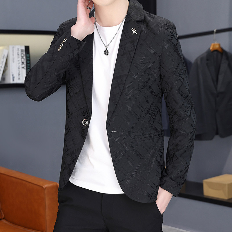 2022春季新款西装男时尚帅气百搭小西服外套XZ313B-1-XF04,男装西服,星座310B-3