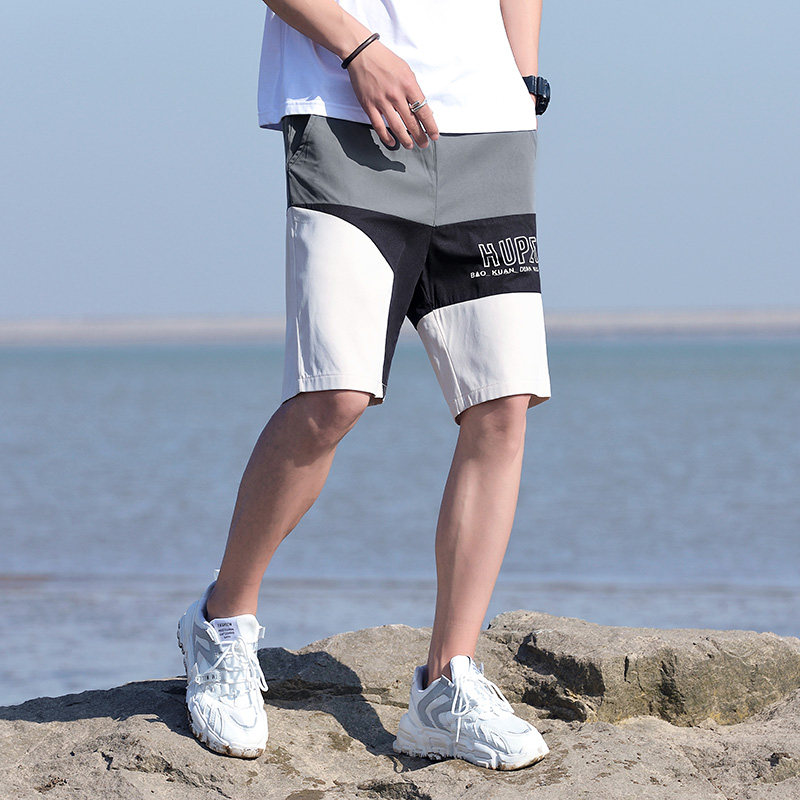 2021夏季新款男士休闲短裤潮流薄款五分裤XZ313B-1-DK2009-P20图片