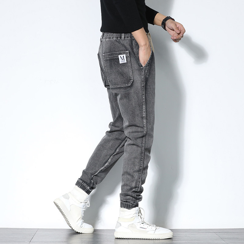 2022春夏新款男士时尚休闲宽松牛仔裤束脚裤XZ313B-1-NZ2005-P50,男装牛仔裤,星座310B-3