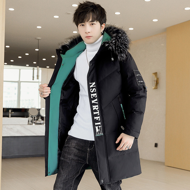 MY1668-P130冬季棉衣男潮流大毛领连帽加厚中长款棉服XZ313B-1,男装棉衣,星座310B-3