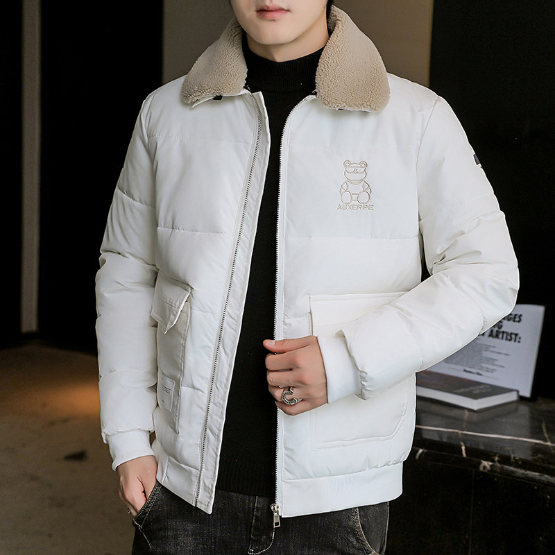 冬季棉衣男短款羊羔毛翻领加棉加厚棉服外套XZ313B-1-MY806-P90,男装棉衣,星座310B-3