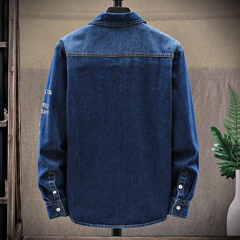 春季新款男士高品质牛仔时尚休闲长袖衬衣XZ313B-1-CY911,男装衬衫,星座310B-3