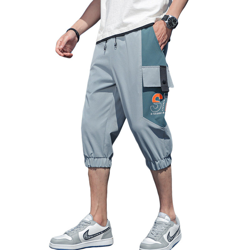 2021夏季主推新款男士休闲时尚大口袋工装七分裤XZ313B-1-L03-P28,男装休闲裤,星座310B-3