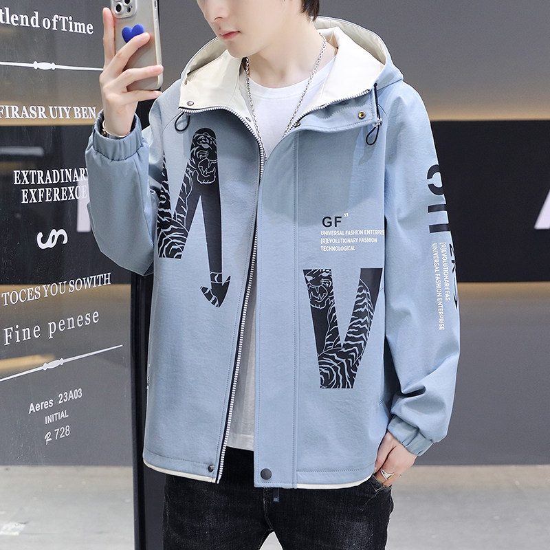夹克男春季新款潮流ins男士连帽外套XZ313B-1-J,男装夹克,星座310B-3