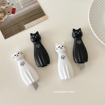 卡通猫咪开箱刀拆快递高颜值创意快递刀迷你手工裁纸刀拆包裹神器