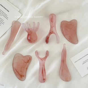 脸部提拉！面部美容拔筋棒眼周鼻梁头部多功能按摩刮痧板按摩梳