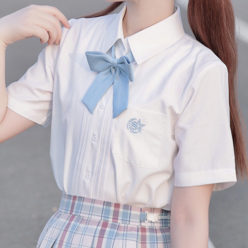 原创尖领日系风琴褶jk制服现货图片