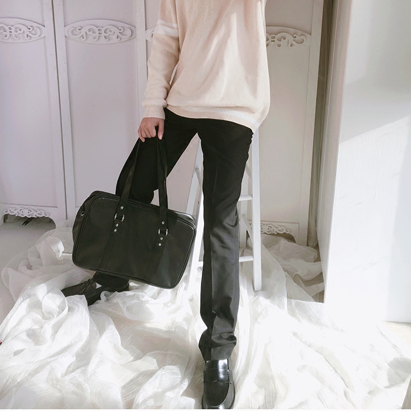 春夏男士西裤免烫显瘦西装长裤纯色休闲宽松日系DK制服学生长西裤