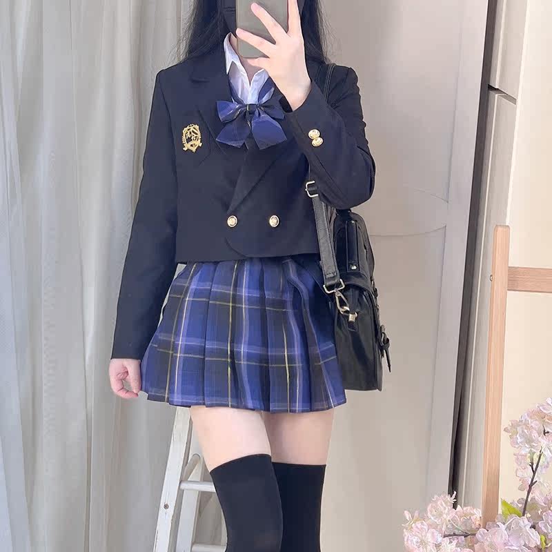 短款西服外套女jk制服小个子西装