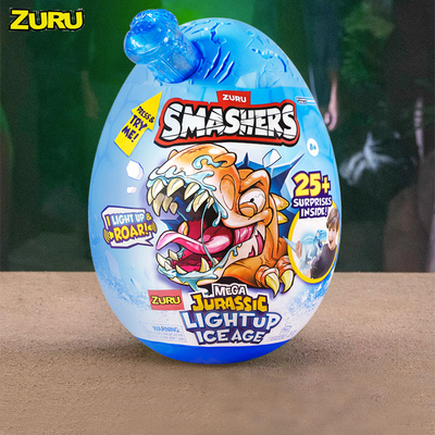 ZURU恐龙蛋考古挖掘盲盒孵化奇趣惊喜玩具超大号smashers化石拼装