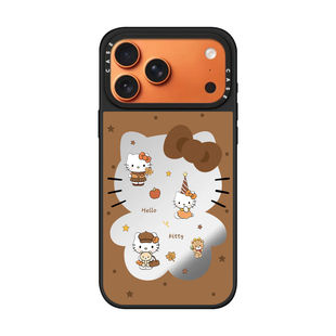 CASETIFY联名黑皮Hellokitty豹纹KT猫iPhone17promax手机壳适用苹果16pro卡通15可爱17Air磁吸14防摔13保护套