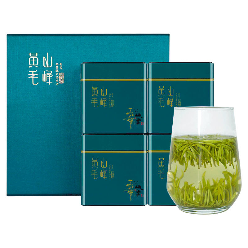 黄山毛峰礼盒装特级2020新茶高档茶礼明前嫩芽原产地茶叶绿茶400g