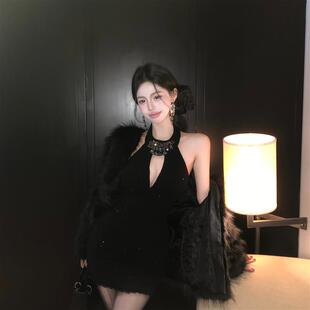 2024秋冬新款法式心机高贵感性感裙