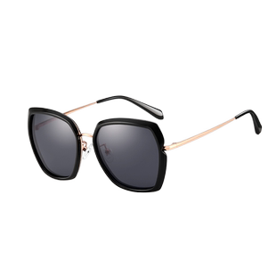 花雨伞太阳镜2023年新款潮黑框轻质潮流防uv400偏光近视墨镜11751