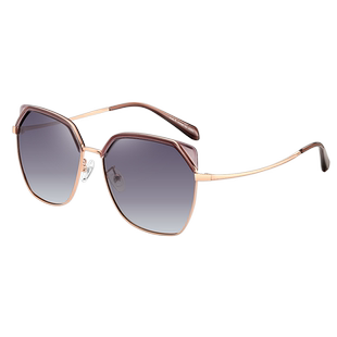 花雨伞太阳镜女2023新款潮墨镜时尚大圆脸偏光显脸近视眼镜 11749