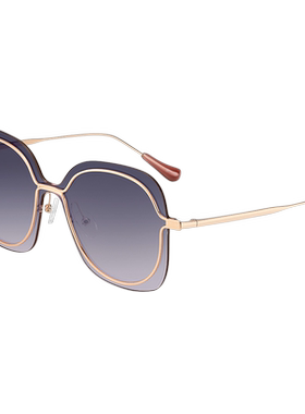 花雨伞百搭复古风大框显瘦太阳镜