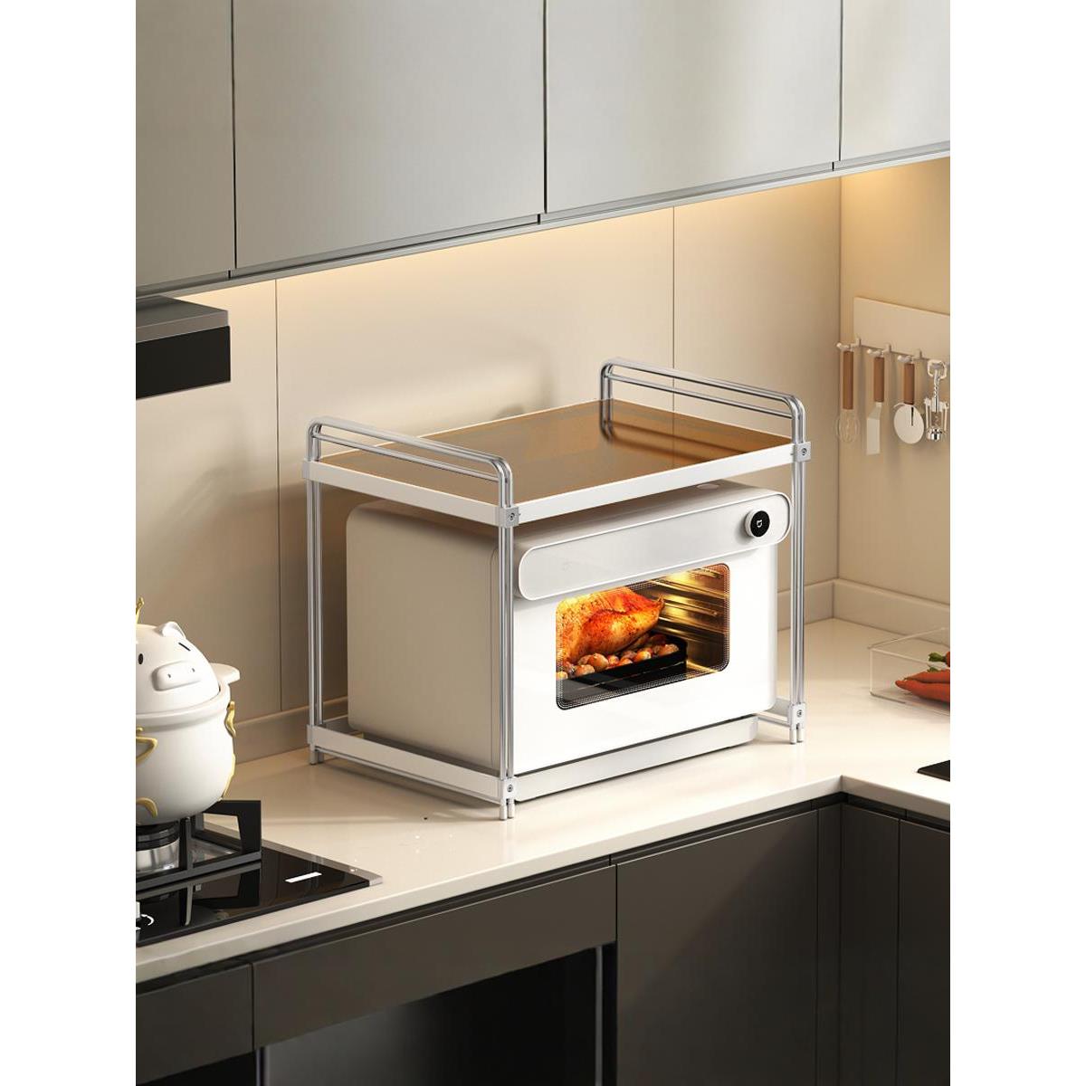 厨房微波炉置物架烤箱架子