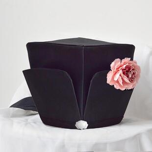 宋制汉服帽子东坡巾四方平顶巾男苏轼帽子儿童古装 头饰书生秀才帽