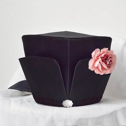 宋制汉服帽四方平顶帽东坡巾