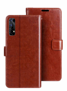 适用于Realme7 V13手机壳Realme 6 pro保护套钱包支架防摔翻盖皮套全包