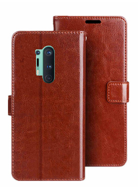 适用于一加8pro手机壳1+7翻盖式皮套1+7保护皮套oneplus7p男女1+8软商务ACE2  2V 竞速版7T 8PRO 9RT 11R 10