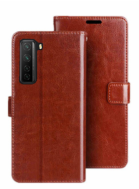 适用华为P40lite手机壳P40lite-E荣耀9C保护套防摔翻盖式皮套全包