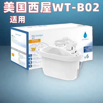 适用美国西屋WT-B02过滤水壶家用净水杯饮用水净水器净水壶过滤芯