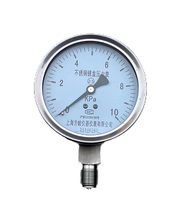 天然气压力表膜盒压力表千帕表