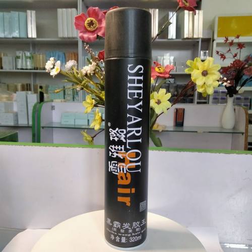 雪雅璐黑霸发胶王320ml定型立体造型快干细腻均匀不粘手塑型