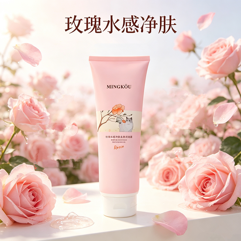 名蔻玫瑰水漾净肤祛角质凝露450ml清洁毛孔清爽补水透亮男女