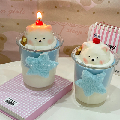 STILL【星星小熊】ins香薰蜡烛家用卧室摆件送闺蜜女友生日礼物