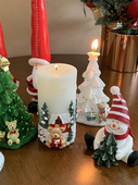 STILL原创手绘圣诞系列圣诞树圣诞老人小雪人香薰蜡烛新年礼物