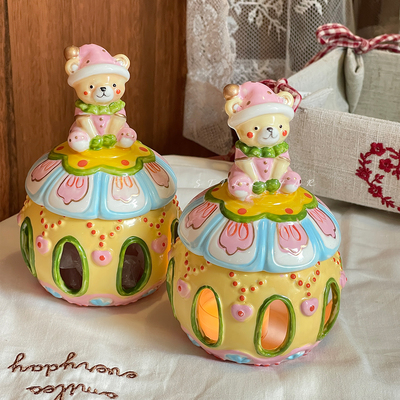 STILL【小熊睡前故事】香薰蜡烛家用卧室扩香石女生闺蜜生日礼物