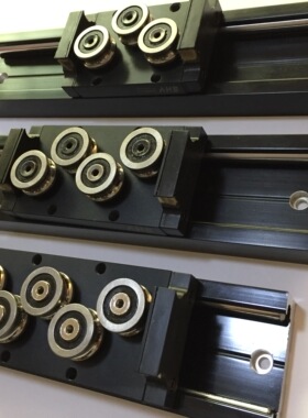 69宽ISGB25UU-5高速滚轮双轴心直线导轨，高速双轴心导轨滑块现货