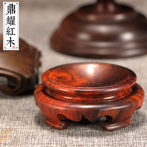 水晶球模型木质葫芦奇石底座