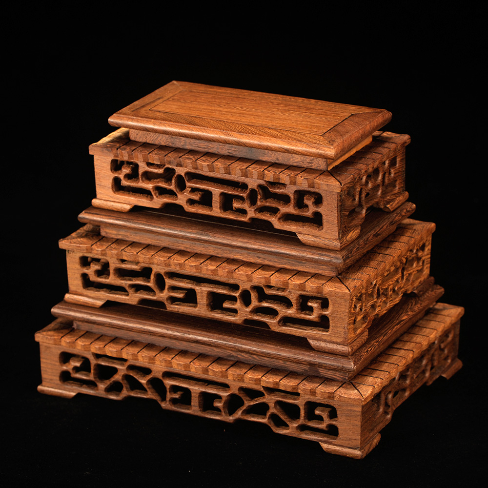 鸡翅木摆件底座明清古典